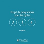 Projet de programme pour les cycles 2, 3 et 4